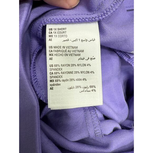 Women's Plus Pants sz 1X Macy's On 34th Lilac NEW # H746 - Picture 8 of 10